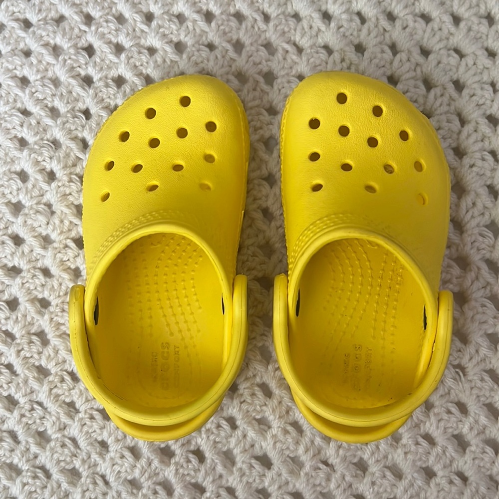 Yellow 7C Crocs
